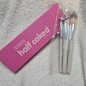 Half Caked The Essentials: Face Collection" 3-piece brush set